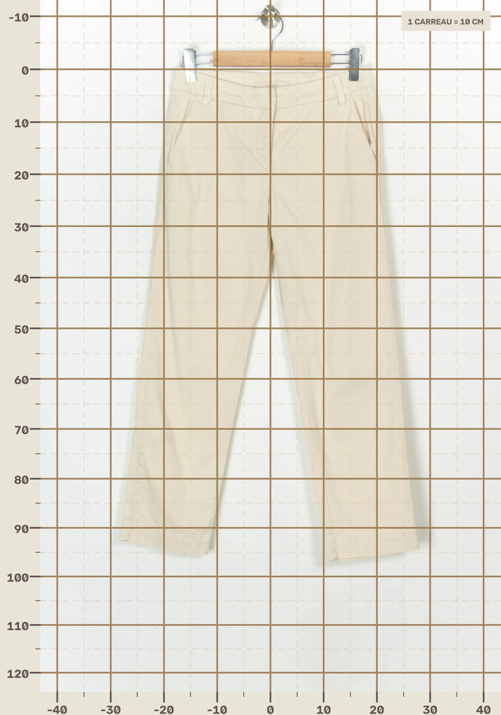 Pantalon Beige - Taille L/40 de la marque La Fée Maraboutée | PARAD124145 - Vendu par Paradigme - Image 4