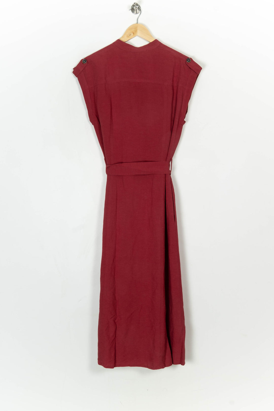 Robe Chemise Bordeaux - Taille XL/42 de la marque La Fée Maraboutée | PARAD124148 - Vendu par Paradigme - Image 5