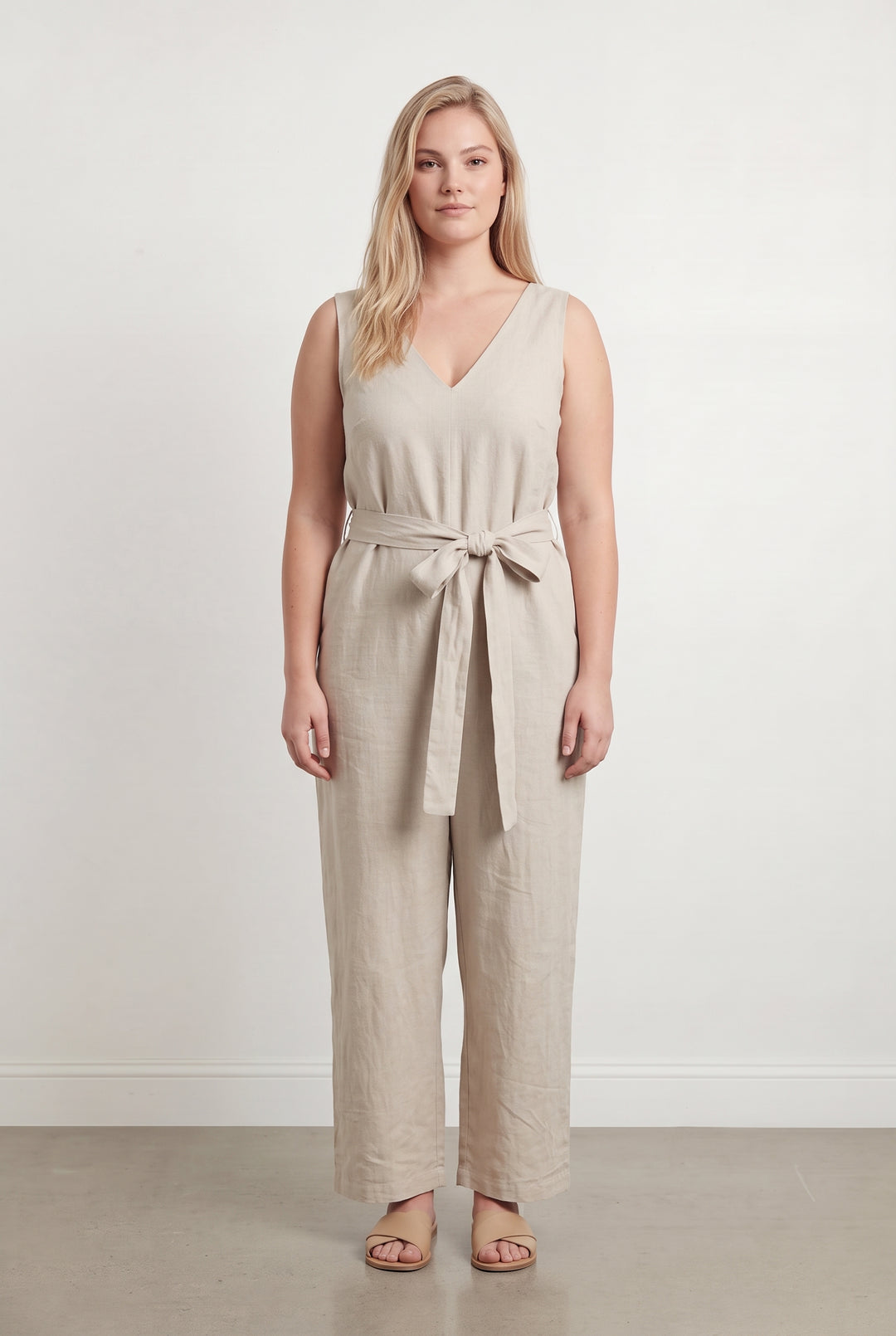 Combinaison Sans Manches Beige - Taille XL/42 de la marque La Fée Maraboutée | PARAD124149 - Vendu par Paradigme - Image 1