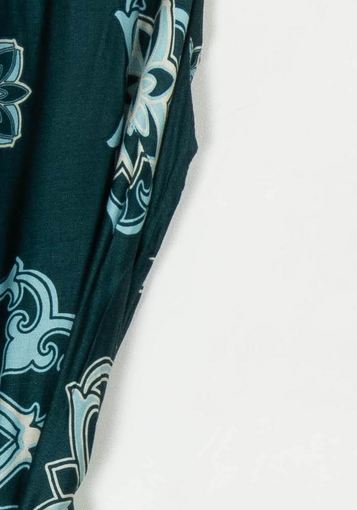 Robe Bleue et Beige - Taille XL/42 de la marque La Fée Maraboutée | PARAD124150 - Vendu par Paradigme - Image 3