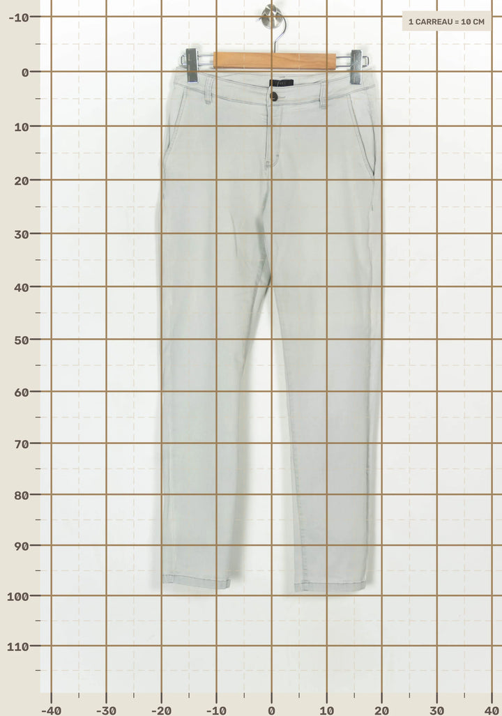 Pantalon Gris - Taille M/38 de la marque IKKS | PARAD124152 - Vendu par Paradigme - Image 4