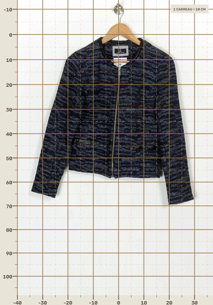 Veste Noire et Bleue - Taille M/38 de la marque One Step | PARAD124154 - Vendu par Paradigme - Image 4