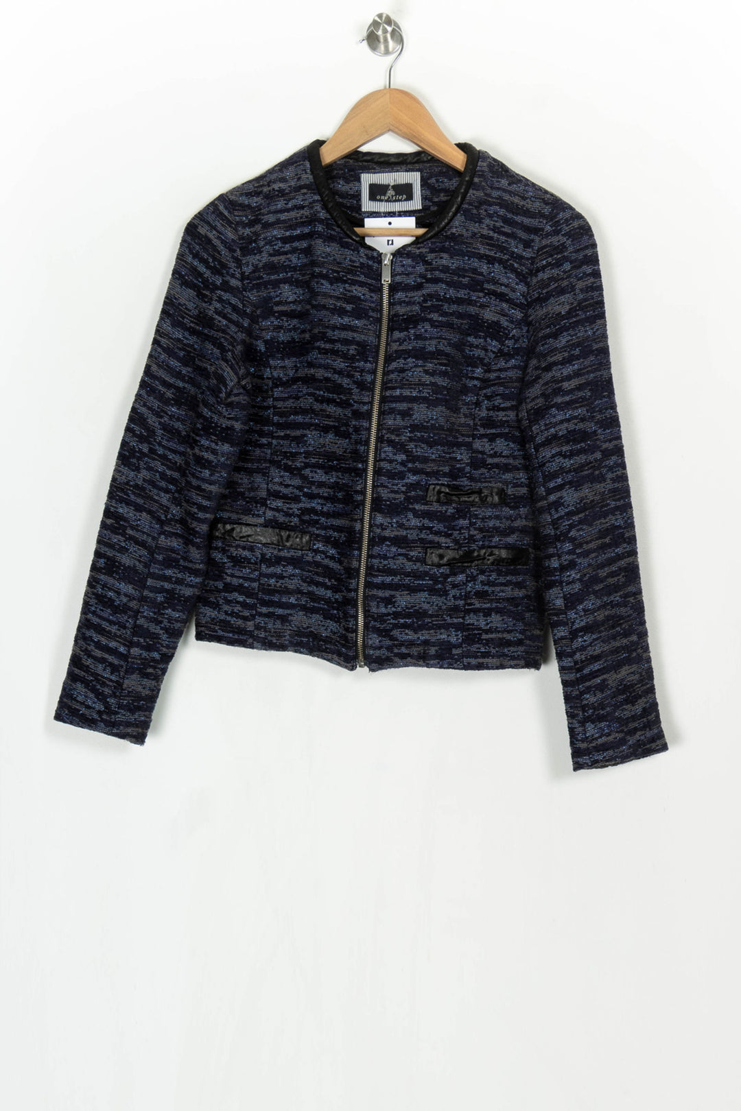 Veste Noire et Bleue - Taille M/38 de la marque One Step | PARAD124154 - Vendu par Paradigme - Image 2