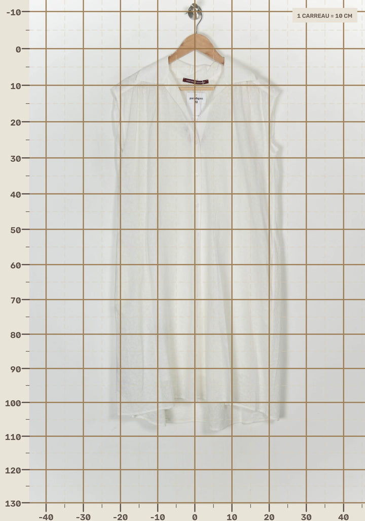 Robe Chemise Blanche - Taille S/36 de la marque Comptoir des Cotonniers | PARAD124155 - Vendu par Paradigme - Image 4