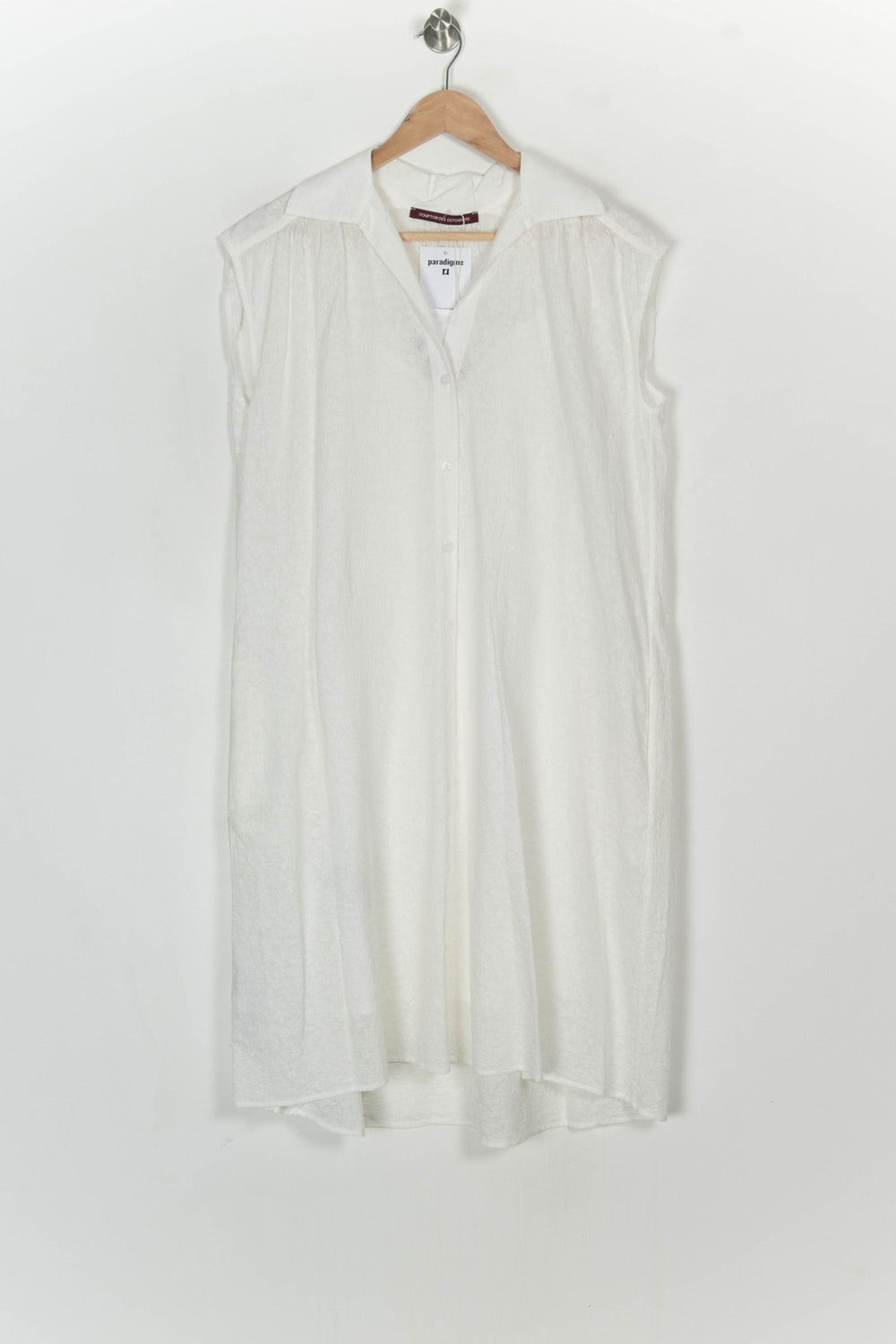 Robe Chemise Blanche - Taille S/36 de la marque Comptoir des Cotonniers | PARAD124155 - Vendu par Paradigme - Image 2