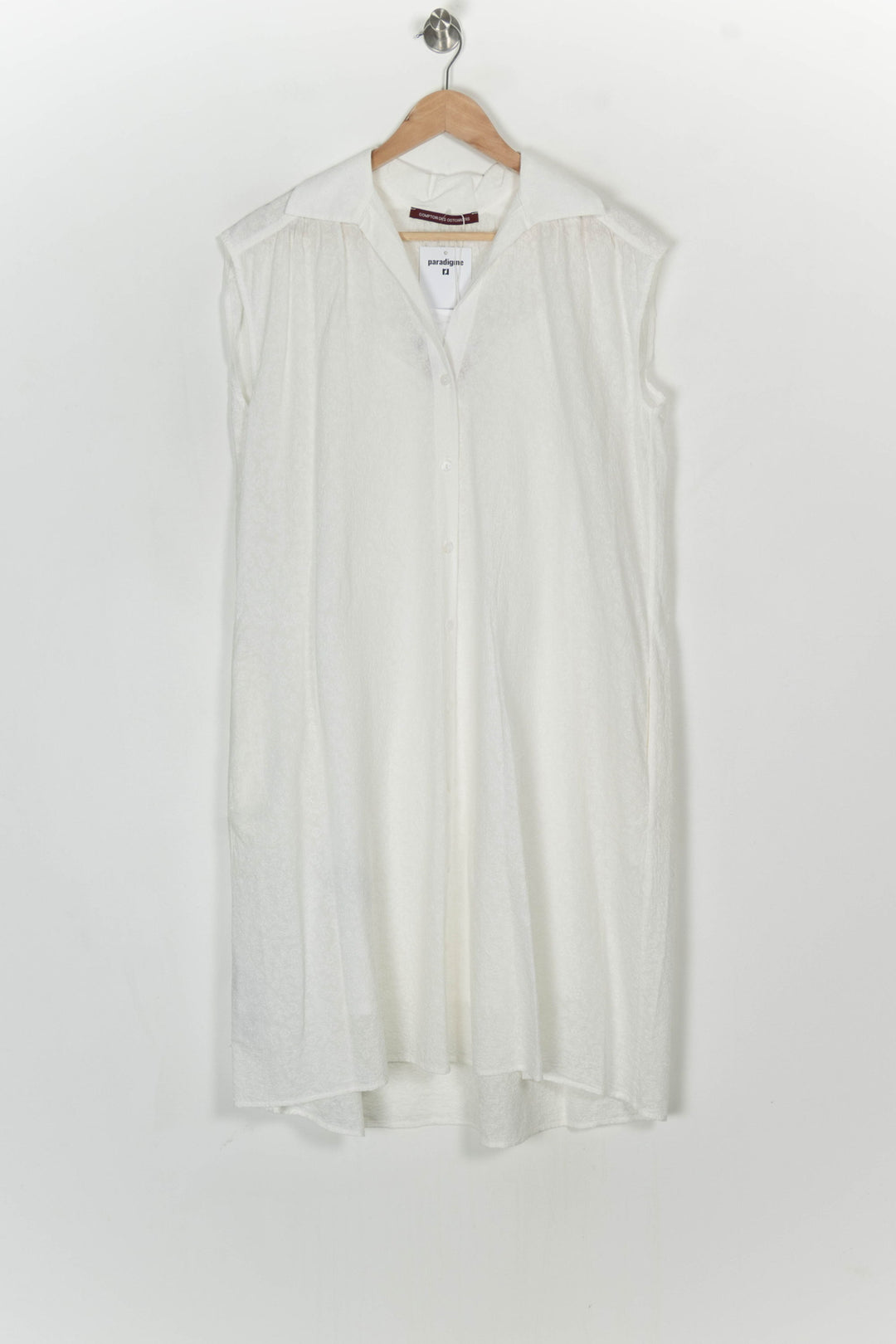 Robe Chemise Blanche - Taille S/36 de la marque Comptoir des Cotonniers | PARAD124155 - Vendu par Paradigme - Image 2