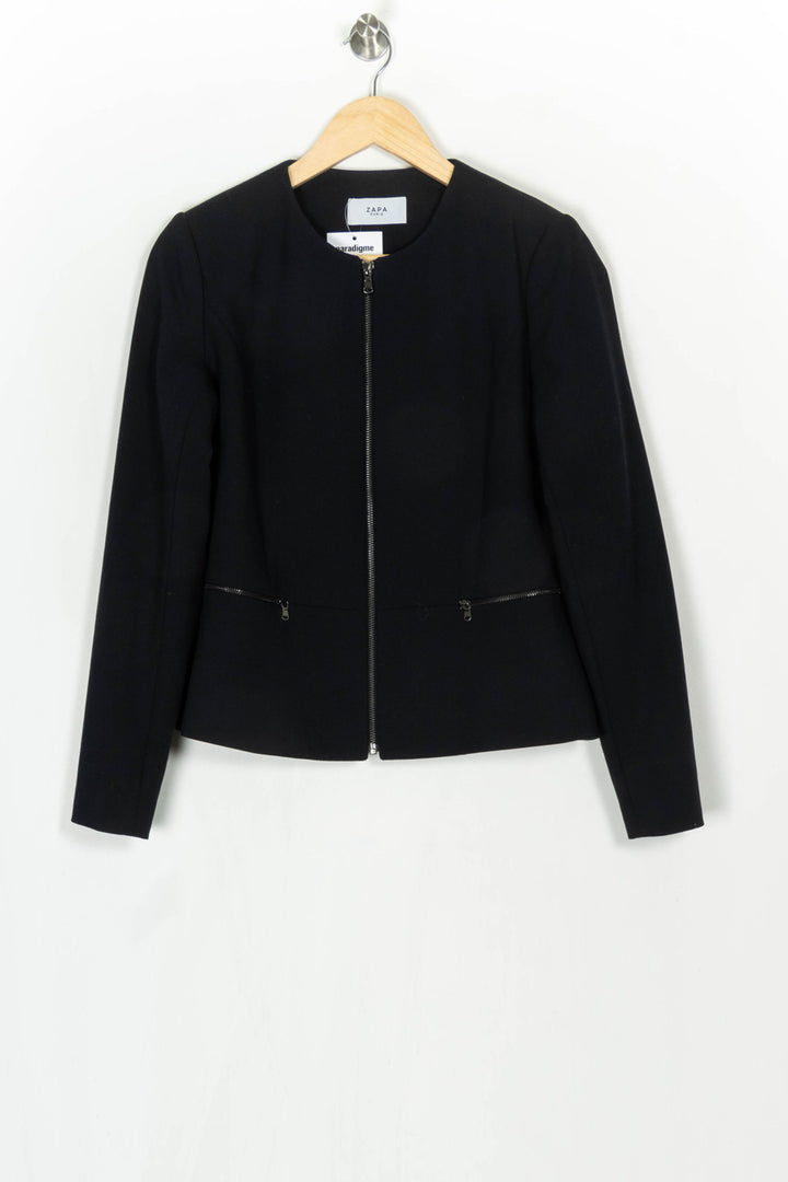 Veste Noire - Taille M/38 de la marque ZAPA | PARAD124156 - Vendu par Paradigme - Image 2