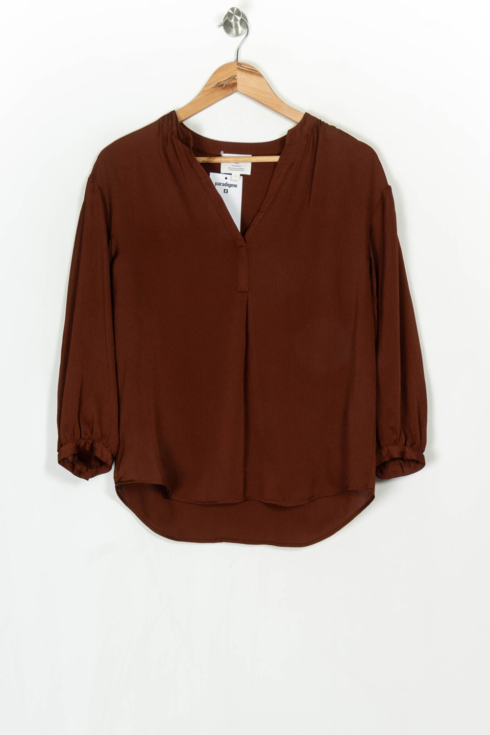 Blouse Marron - Taille S/36 de la marque Maison 123 | PARAD124161 - Vendu par Paradigme - Image 2