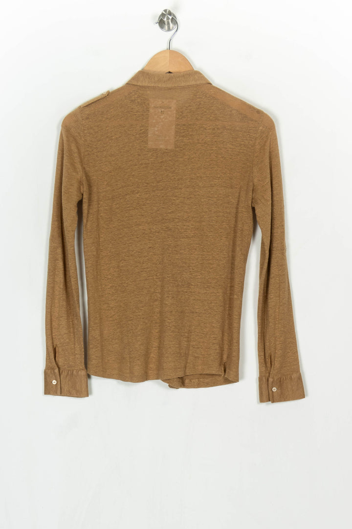 Chemise Marron - Taille S/36 de la marque Gerard Darel | PARAD124170 - Vendu par Paradigme - Image 5