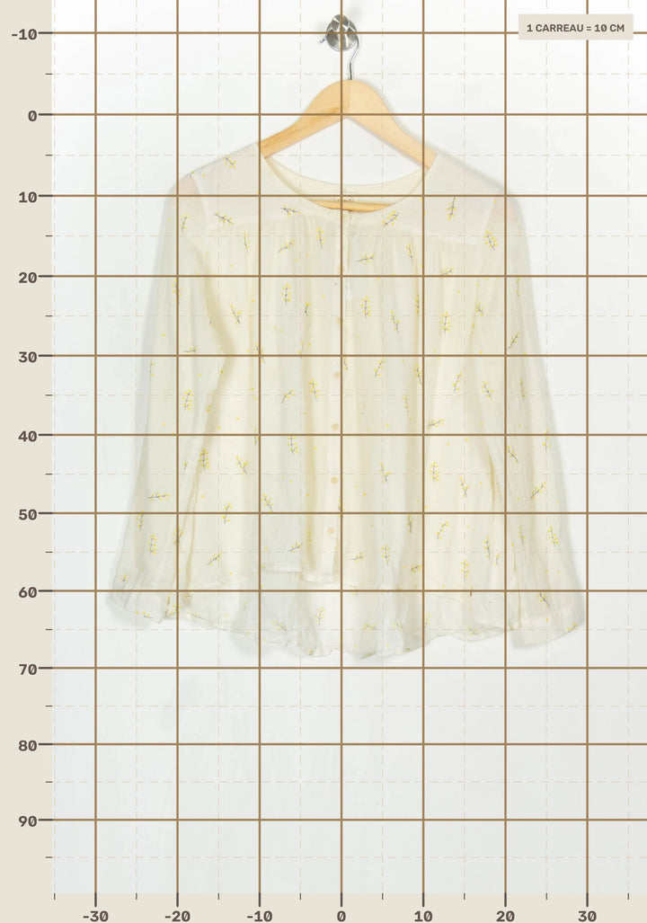 Blouse Écrue - Taille S/36 de la marque Des petits hauts | PARAD124171 - Vendu par Paradigme - Image 4