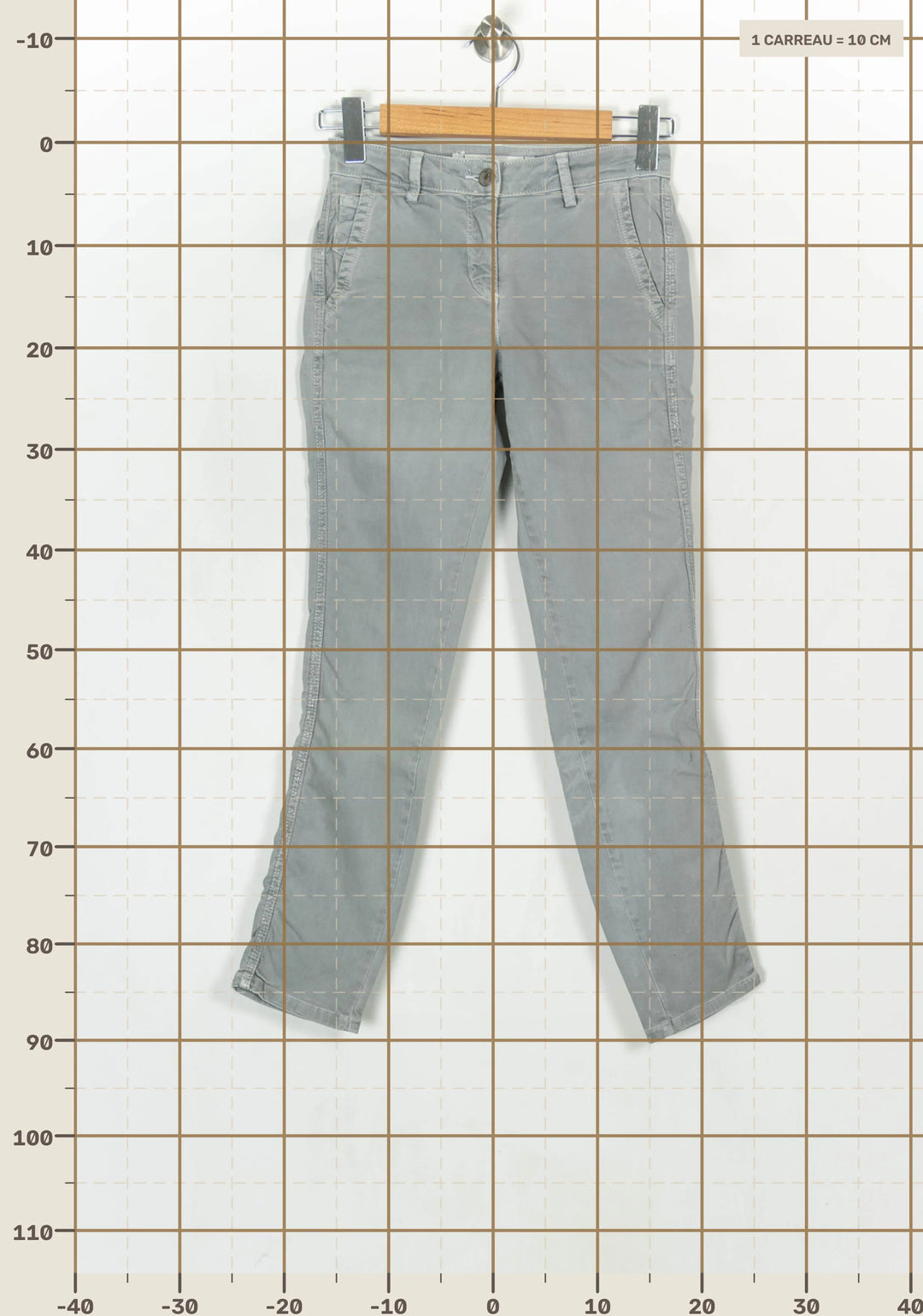 Pantalon Vert pâle - Taille XS/34 de la marque Sud express | PARAD124176 - Vendu par Paradigme - Image 4