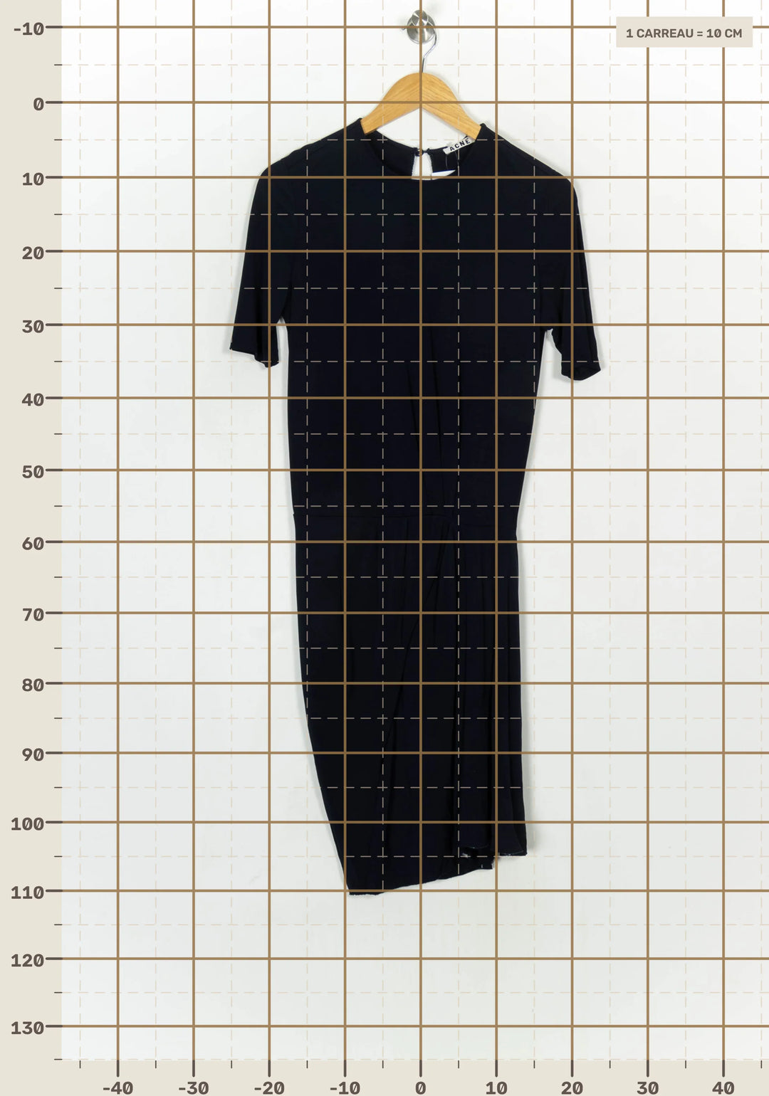 Robe Longue Bleue - Taille XS/34 de la marque Acne Studios | PARAD124178 - Vendu par Paradigme - Image 4