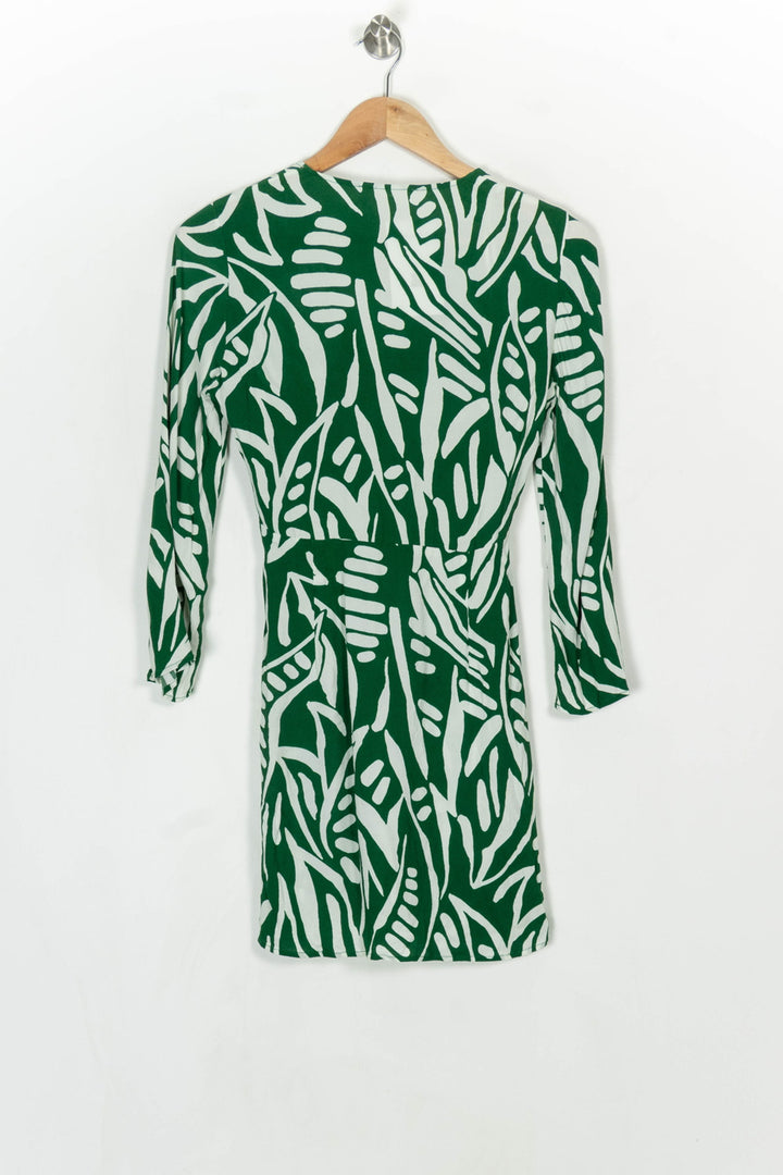 Robe Midi Verte et Blanche - Taille S/36 de la marque ba&amp;sh | PARAD124180 - Vendu par Paradigme - Image 5