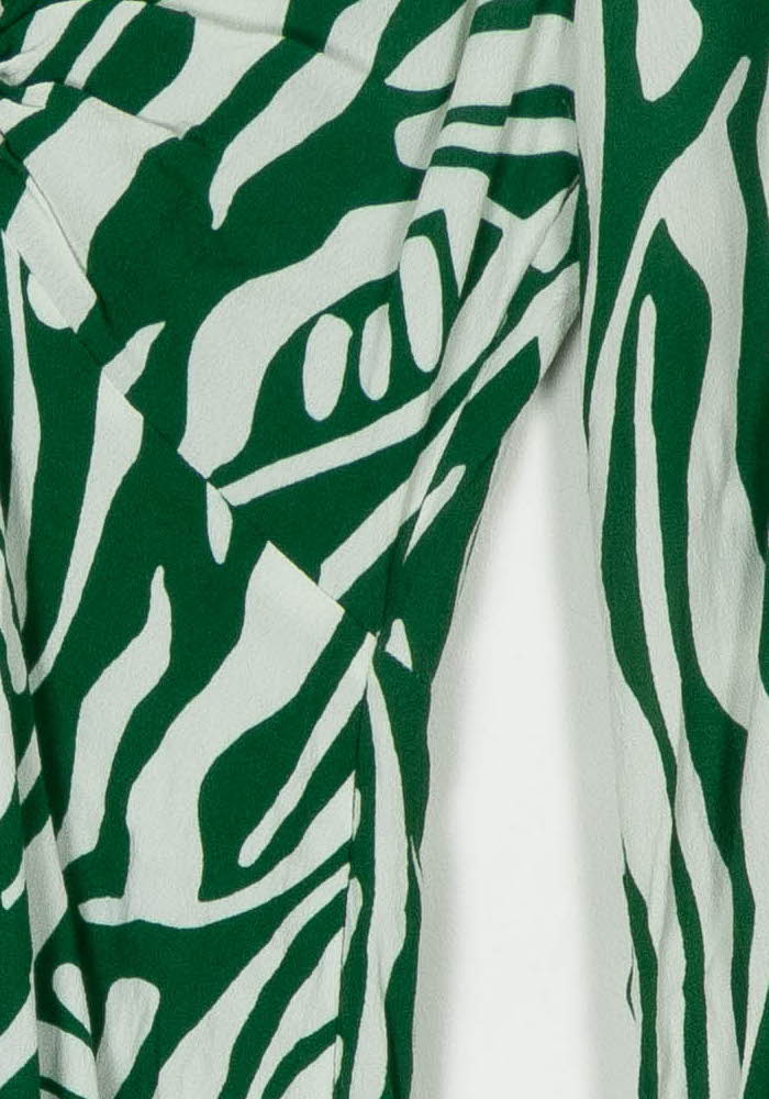 Robe Midi Verte et Blanche - Taille S/36 de la marque ba&amp;sh | PARAD124180 - Vendu par Paradigme - Image 3