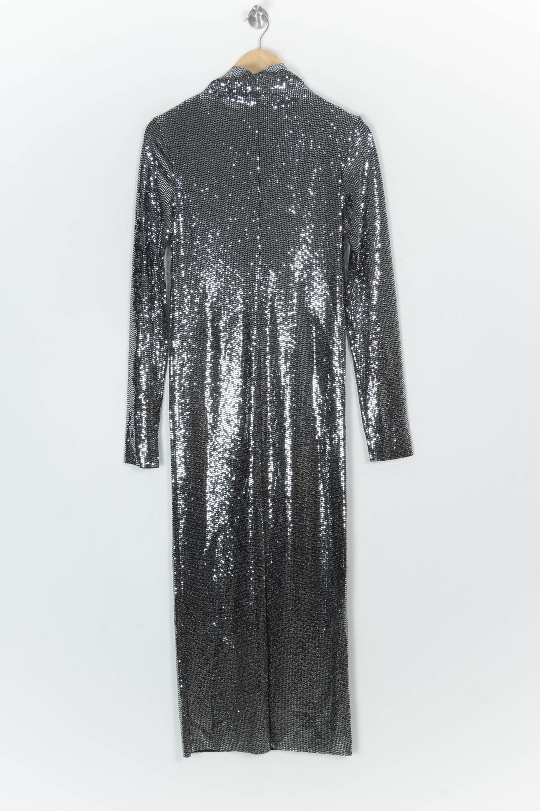 Robe Longue Noire et Argentée - Taille M/38 de la marque Maje | PARAD124182 - Vendu par Paradigme - Image 5