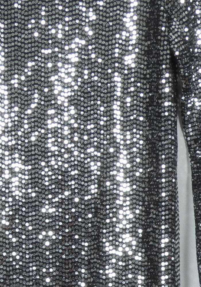 Robe Longue Noire et Argentée - Taille M/38 de la marque Maje | PARAD124182 - Vendu par Paradigme - Image 3
