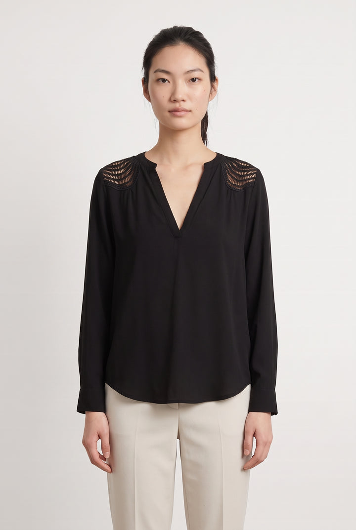 Blouse Noire - Taille S/36 de la marque Bérénice | PARAD124183 - Vendu par Paradigme - Image 1