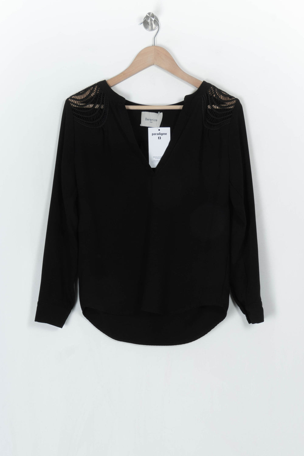 Blouse Noire - Taille S/36 de la marque Bérénice | PARAD124183 - Vendu par Paradigme - Image 2