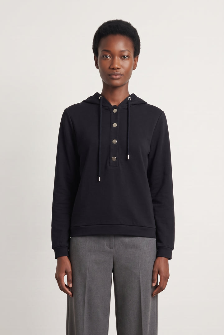 Sweat À Capuche Bleu - Taille S/36 de la marque Maison 123 | PARAD124184 - Vendu par Paradigme - Image 1