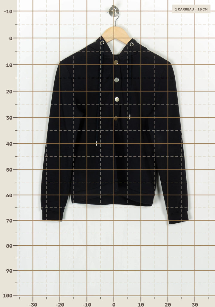 Sweat À Capuche Bleu - Taille S/36 de la marque Maison 123 | PARAD124184 - Vendu par Paradigme - Image 4