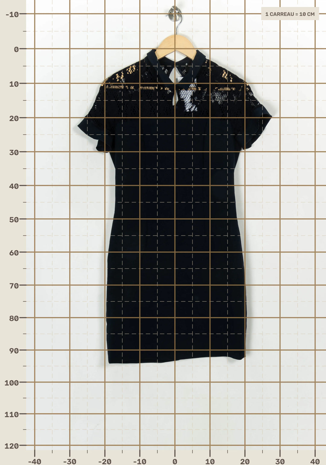 Robe courte noire - Taille M/38 de la marque One Step | PARAD124185 - Vendu par Paradigme - Image 4