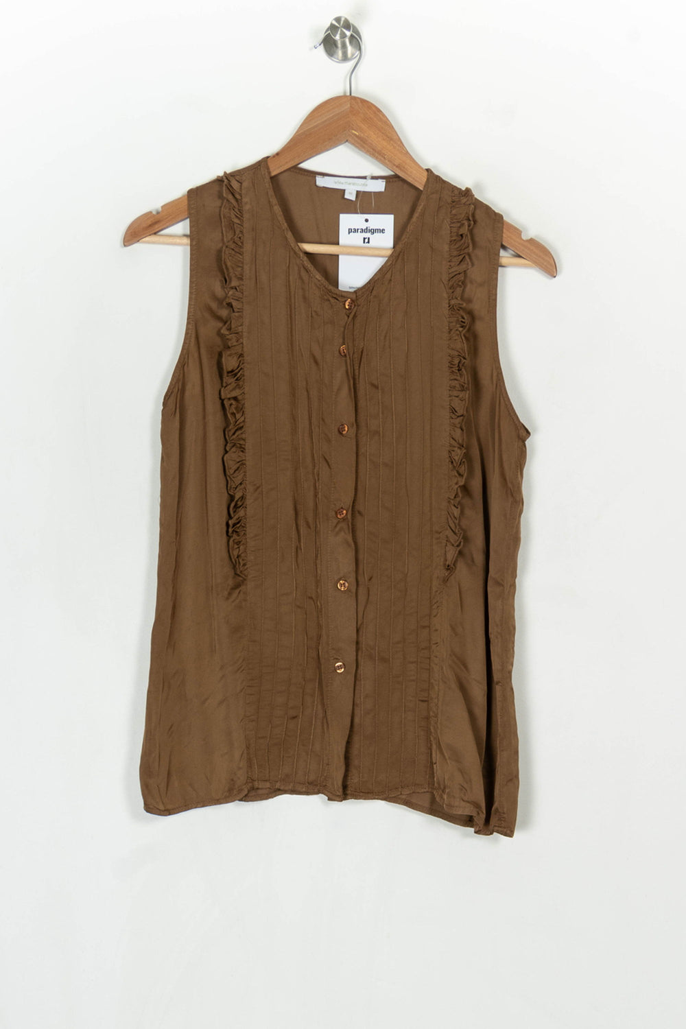 Blouse Marron - Taille L/40 de la marque La Fée Maraboutée | PARAD124187 - Vendu par Paradigme - Image 2