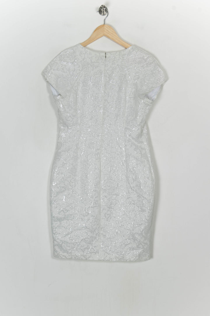 Robe En Dentelle Blanche - Taille L/40 de la marque La Fée Maraboutée | PARAD124191 - Vendu par Paradigme - Image 5