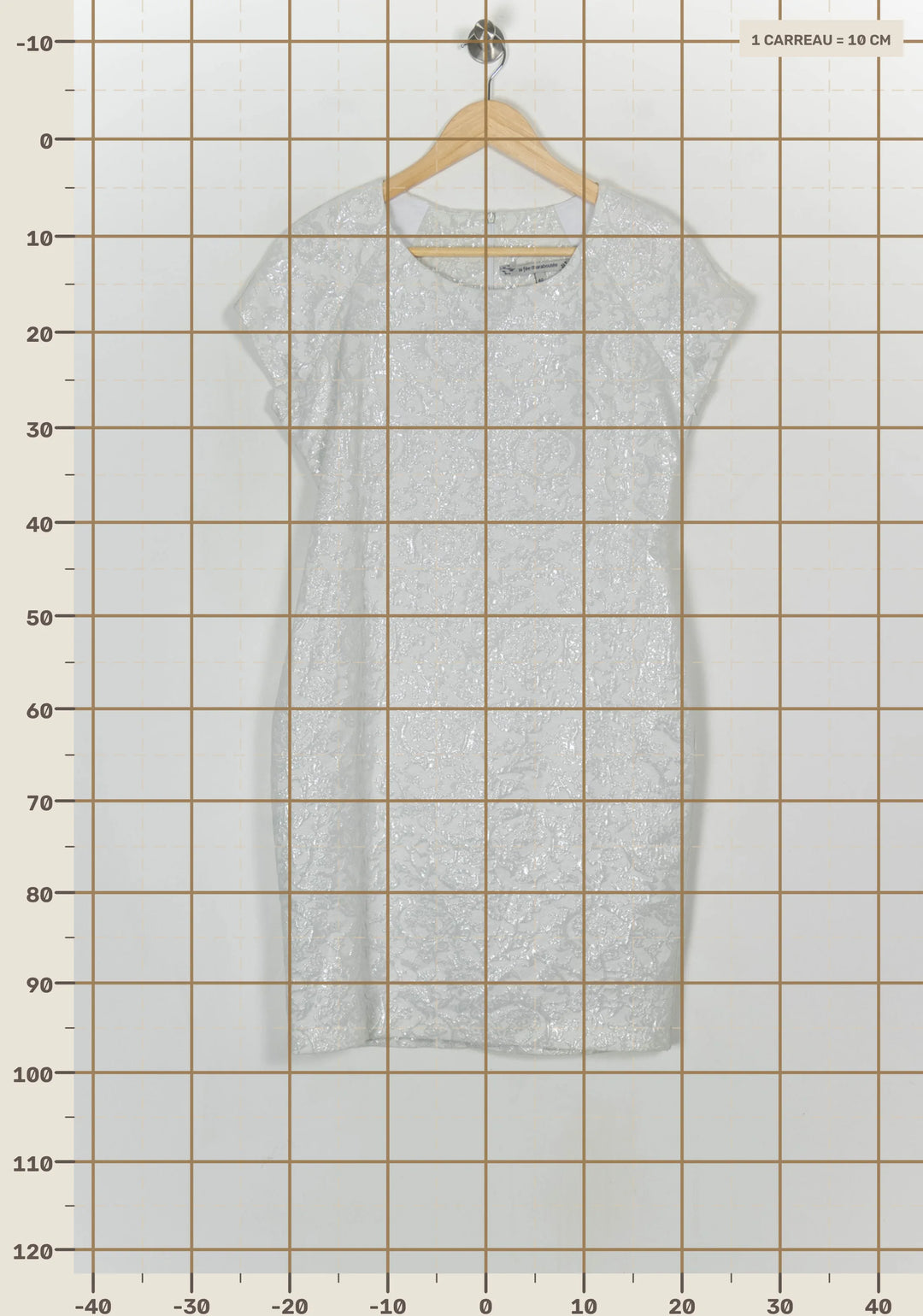 Robe En Dentelle Blanche - Taille L/40 de la marque La Fée Maraboutée | PARAD124191 - Vendu par Paradigme - Image 4