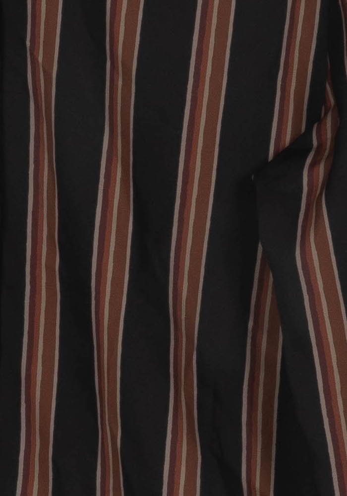 Chemisier Noir et Marron - Taille M/38 de la marque La Fée Maraboutée | PARAD124192 - Vendu par Paradigme - Image 3