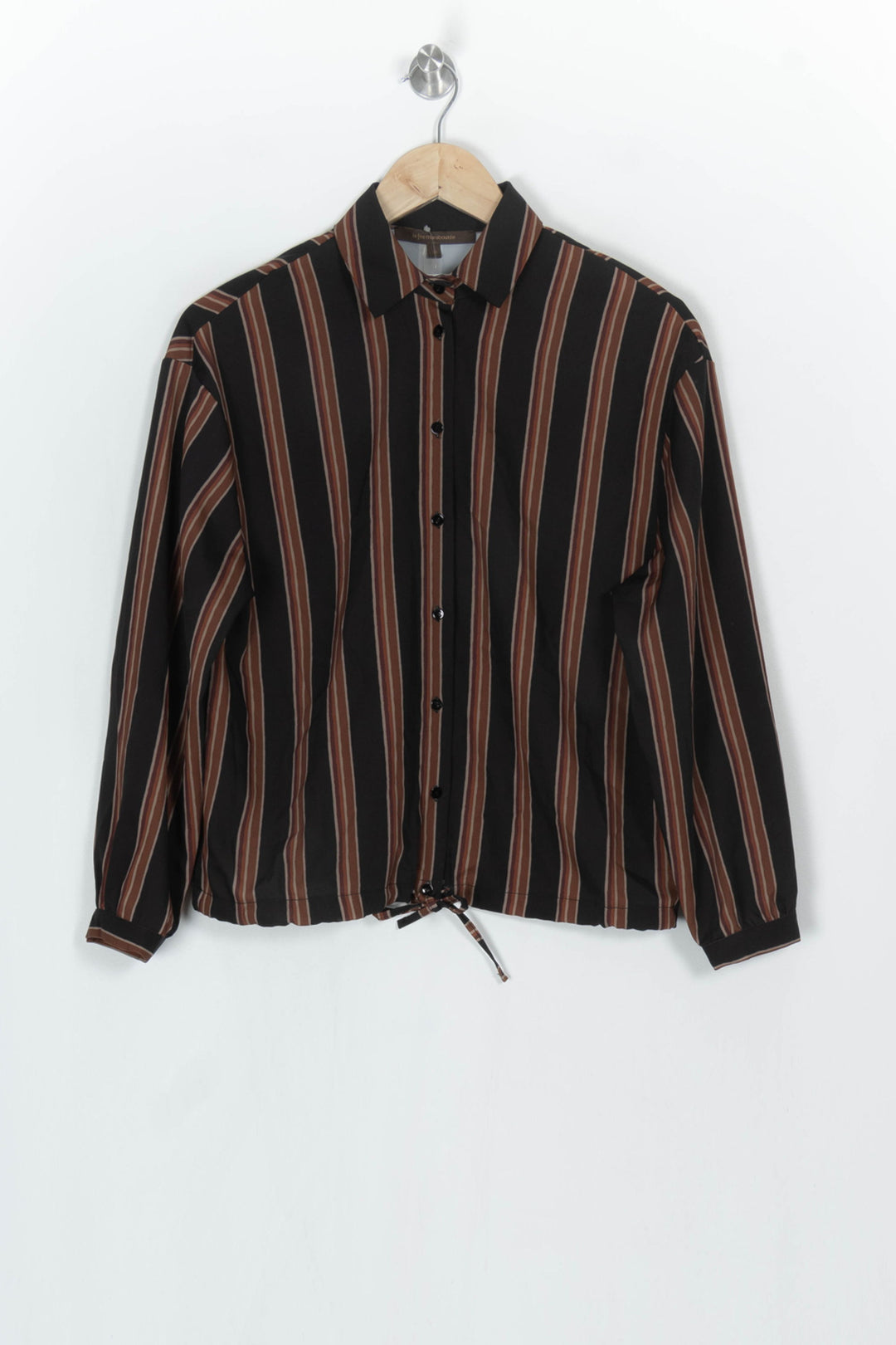 Chemisier Noir et Marron - Taille M/38 de la marque La Fée Maraboutée | PARAD124192 - Vendu par Paradigme - Image 2