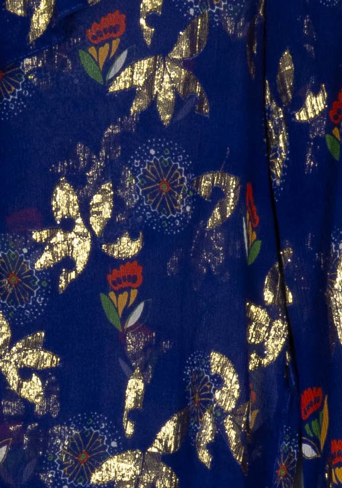 Blouse Bleue et Dorée - Taille S/36 de la marque Sézane | PARAD124193 - Vendu par Paradigme - Image 3