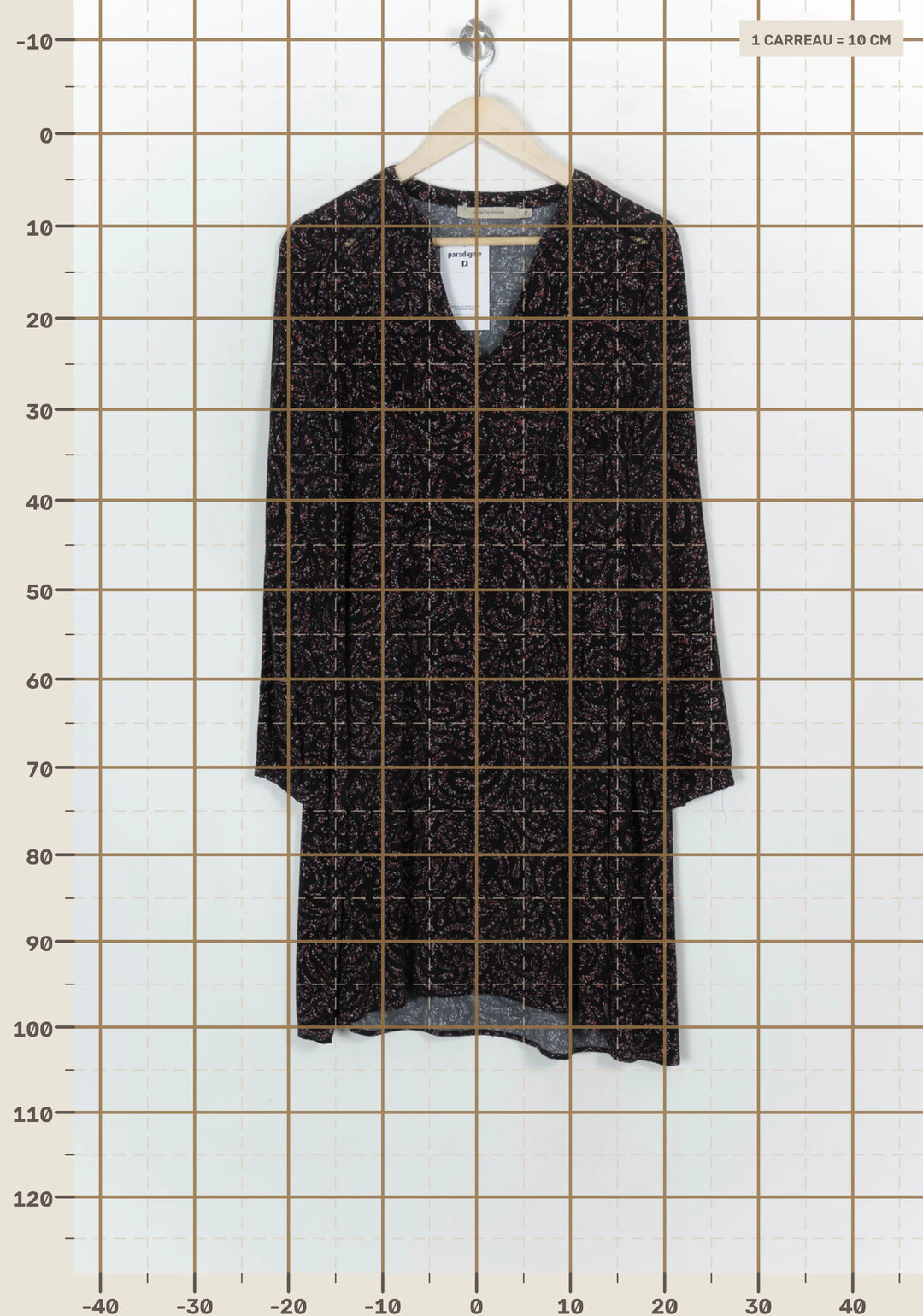 Robe Noire - Taille XL/42 de la marque La Fée Maraboutée | PARAD124194 - Vendu par Paradigme - Image 4