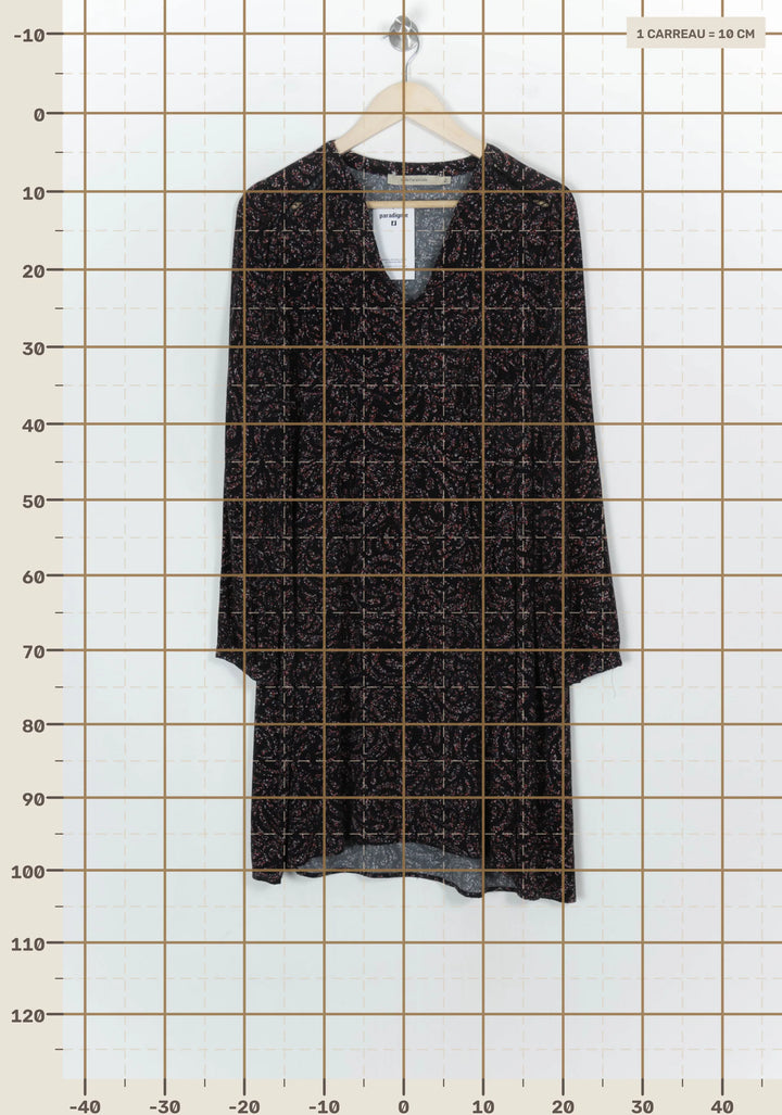 Robe Noire - Taille XL/42 de la marque La Fée Maraboutée | PARAD124194 - Vendu par Paradigme - Image 4