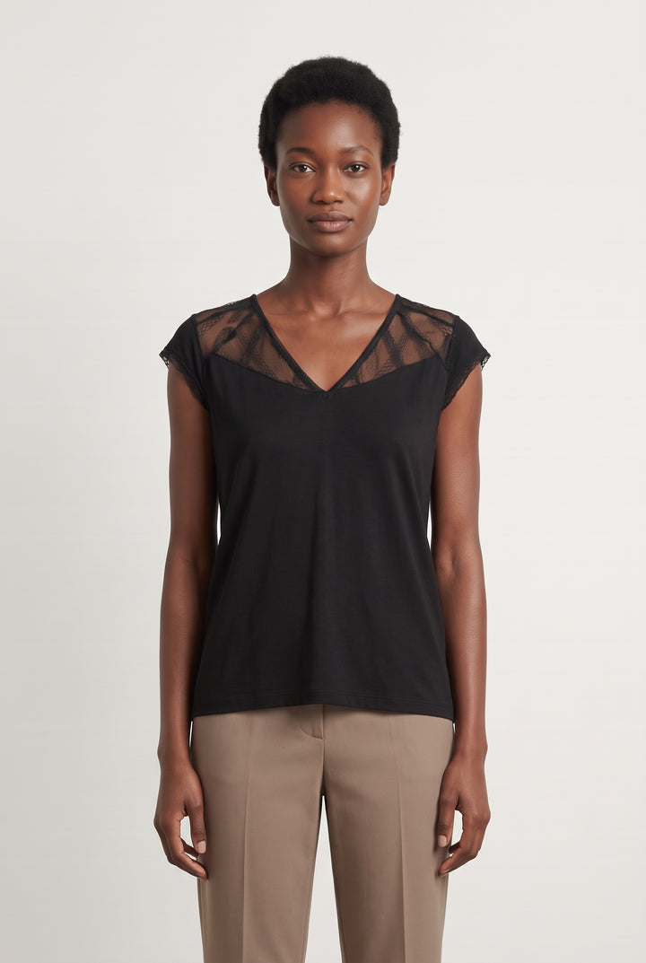 Tee-Shirt Noir - Taille S/36 de la marque Grace &amp; Mila | PARAD124200 - Vendu par Paradigme - Image 1
