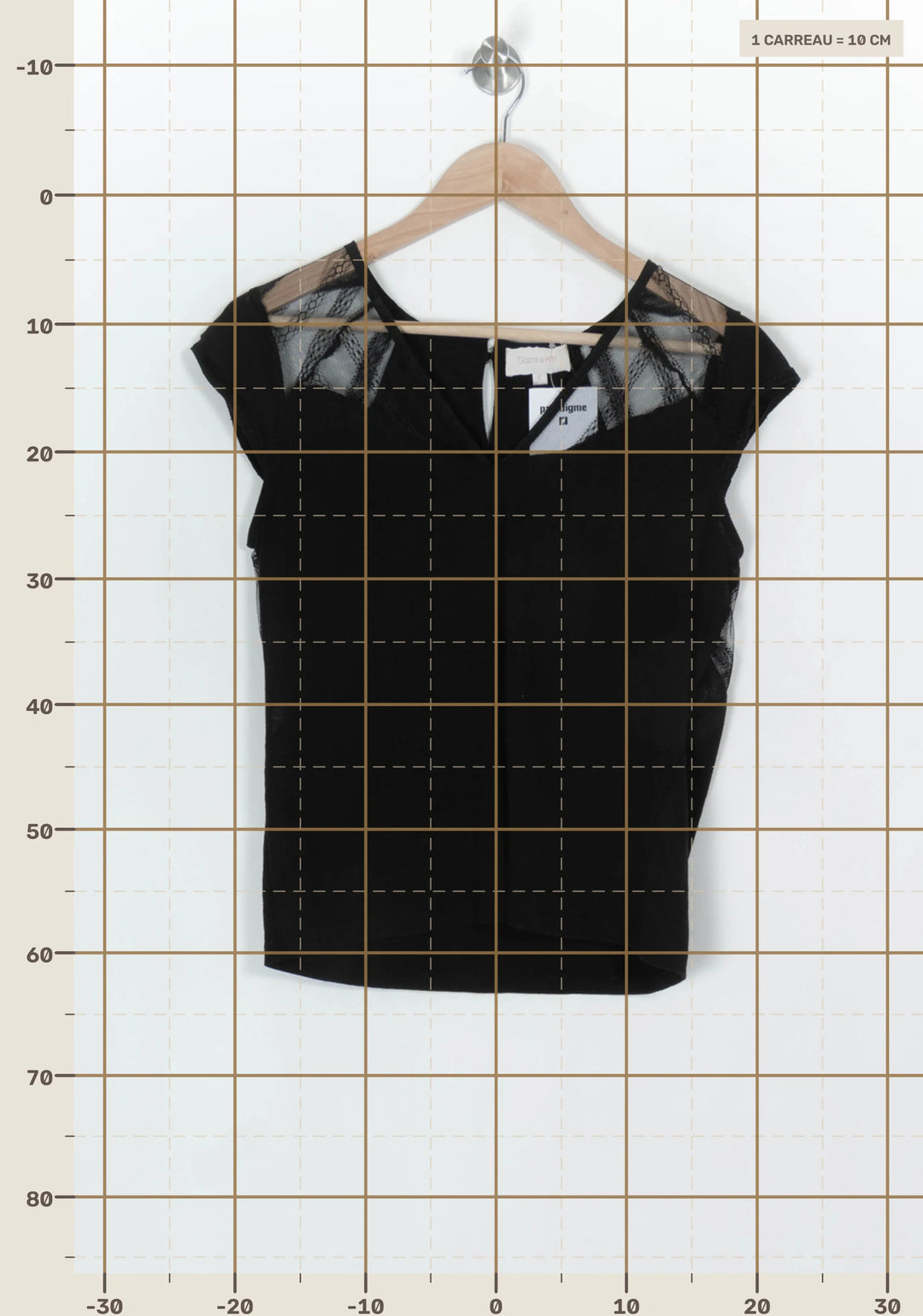 Tee-Shirt Noir - Taille S/36 de la marque Grace &amp; Mila | PARAD124200 - Vendu par Paradigme - Image 4