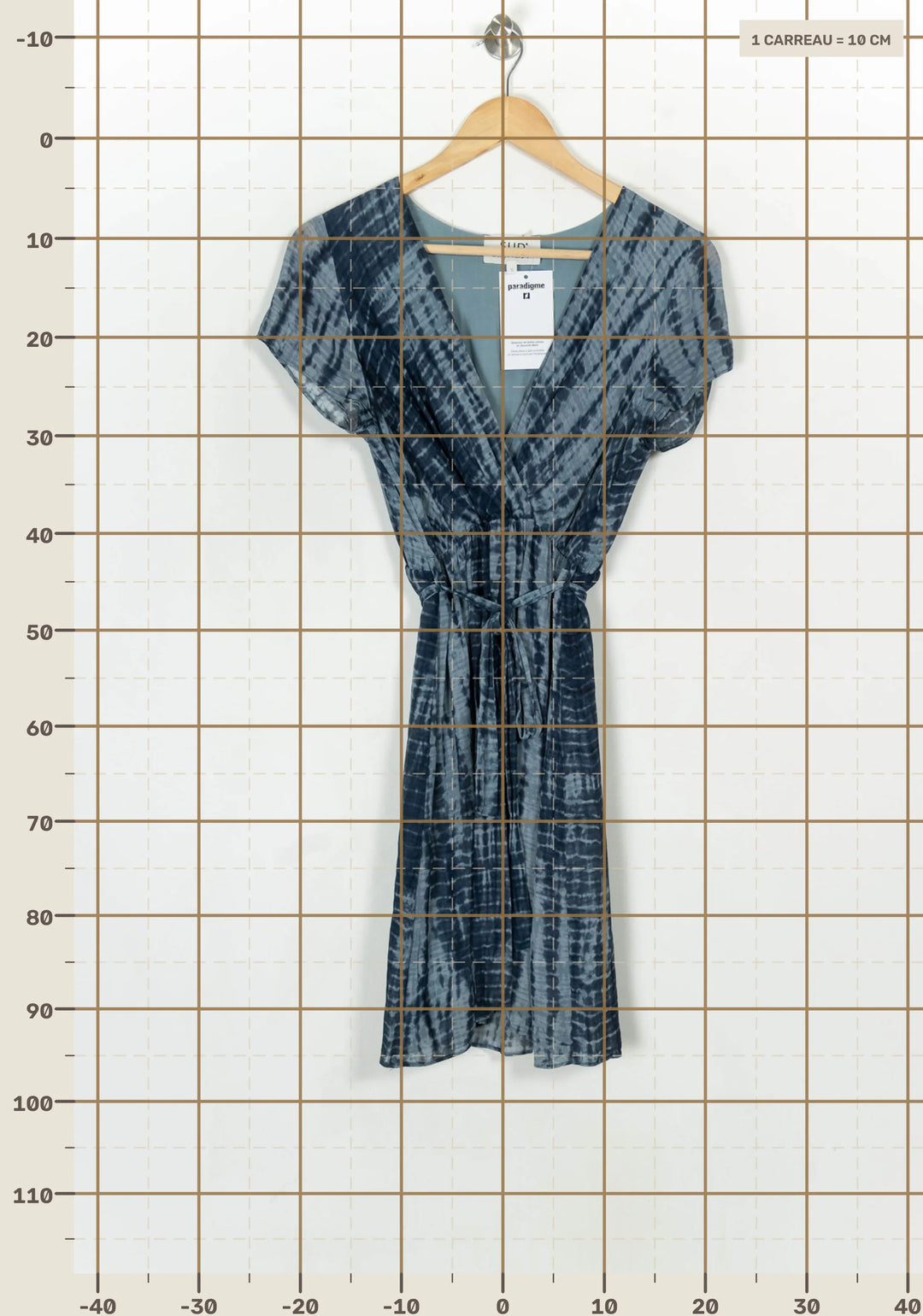 Robe Courte Bleue - Taille S/36 de la marque Sud express | PARAD124202 - Vendu par Paradigme - Image 4