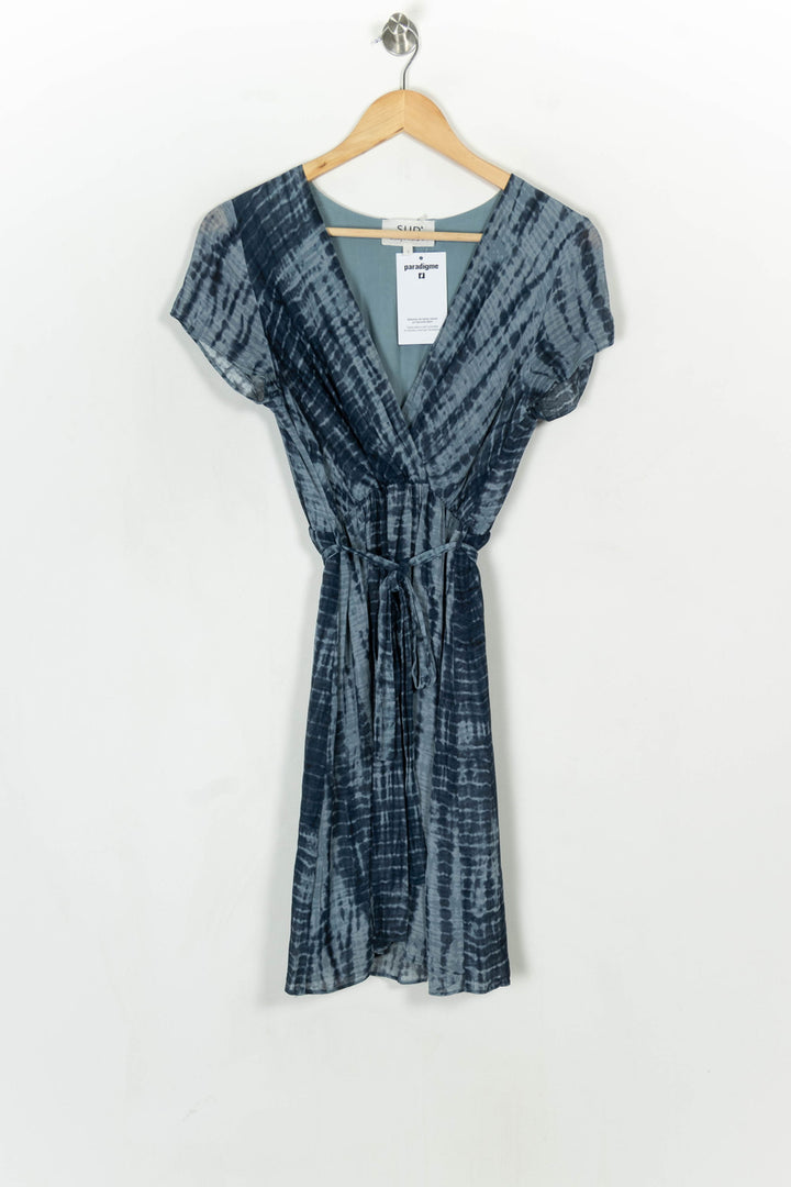 Robe Courte Bleue - Taille S/36 de la marque Sud express | PARAD124202 - Vendu par Paradigme - Image 2