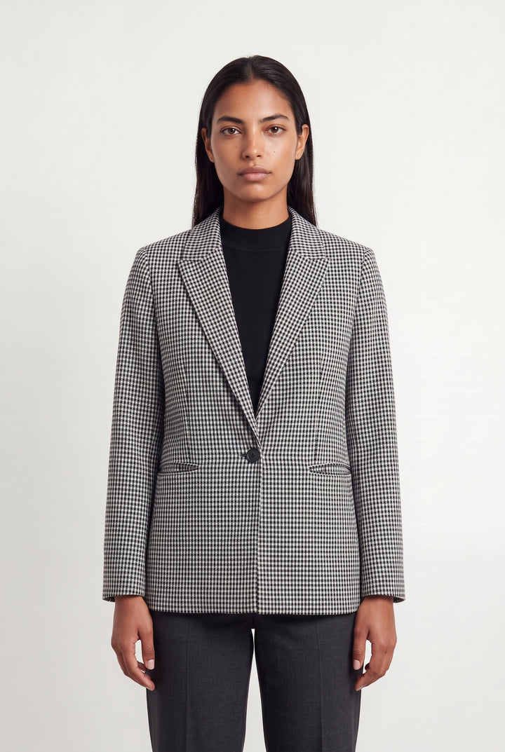 Veste Tailleur Noire et Blanche - Taille L/40 de la marque Maje | PARAD124203 - Vendu par Paradigme - Image 1