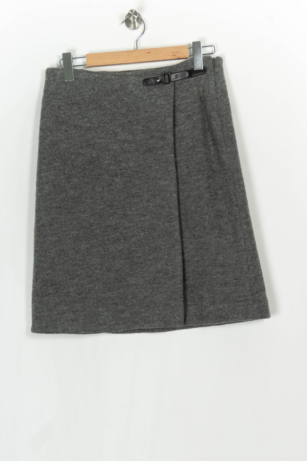Jupe Midi Grise - Taille L/40 de la marque Caroll | PARAD124204 - Vendu par Paradigme - Image 2