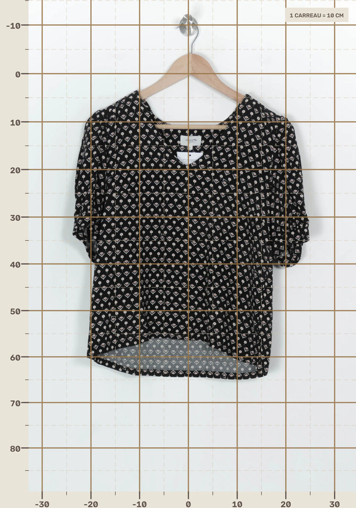 Blouse Noire et Blanche - Taille S/36 de la marque Grace &amp; Mila | PARAD124206 - Vendu par Paradigme - Image 4