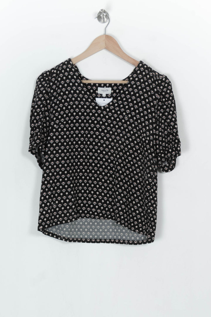Blouse Noire et Blanche - Taille S/36 de la marque Grace &amp; Mila | PARAD124206 - Vendu par Paradigme - Image 2
