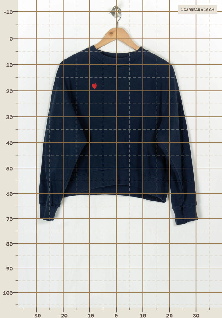 Sweat Bleu marine - Taille M/38 de la marque Kookai | PARAD124207 - Vendu par Paradigme - Image 4