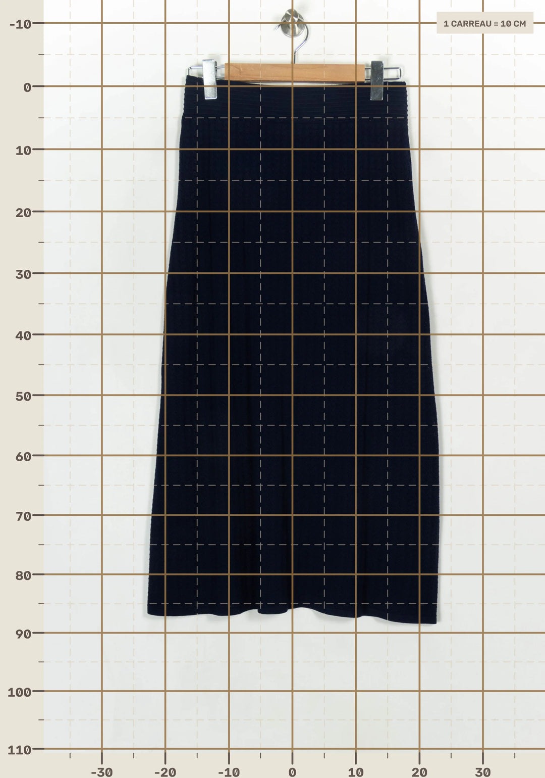 Jupe Bleue - Taille L/40 de la marque Petite Mendigote | PARAD124210 - Vendu par Paradigme - Image 4