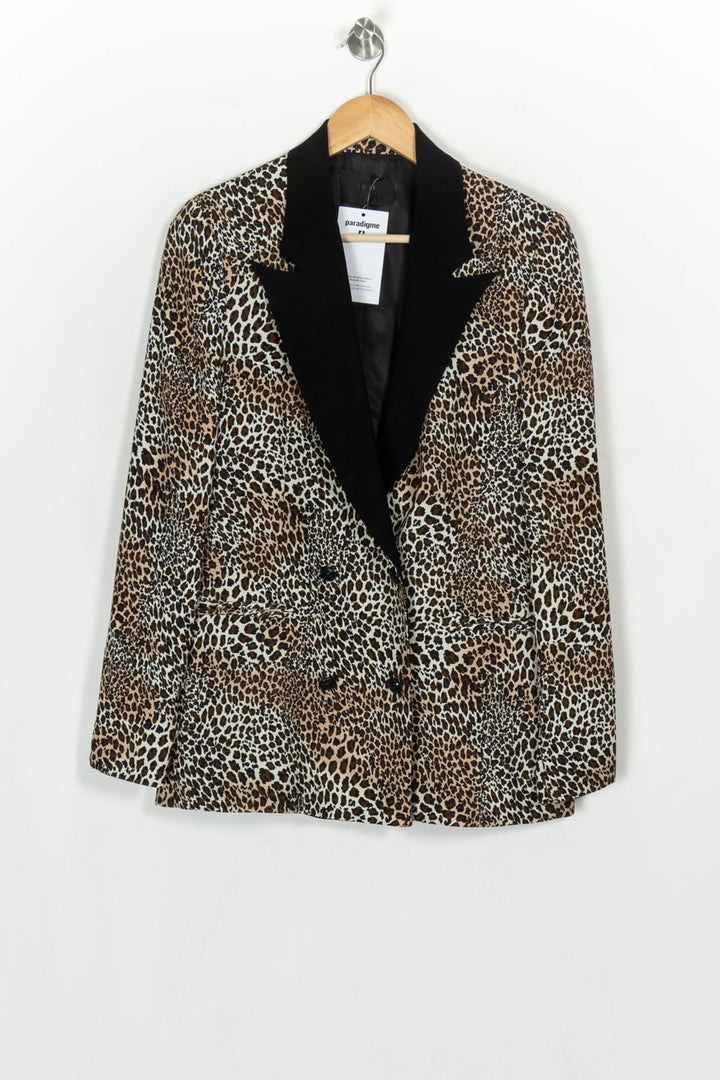 Blazer Beige et Marron - Taille L/40 de la marque IKKS | PARAD124211 - Vendu par Paradigme - Image 2
