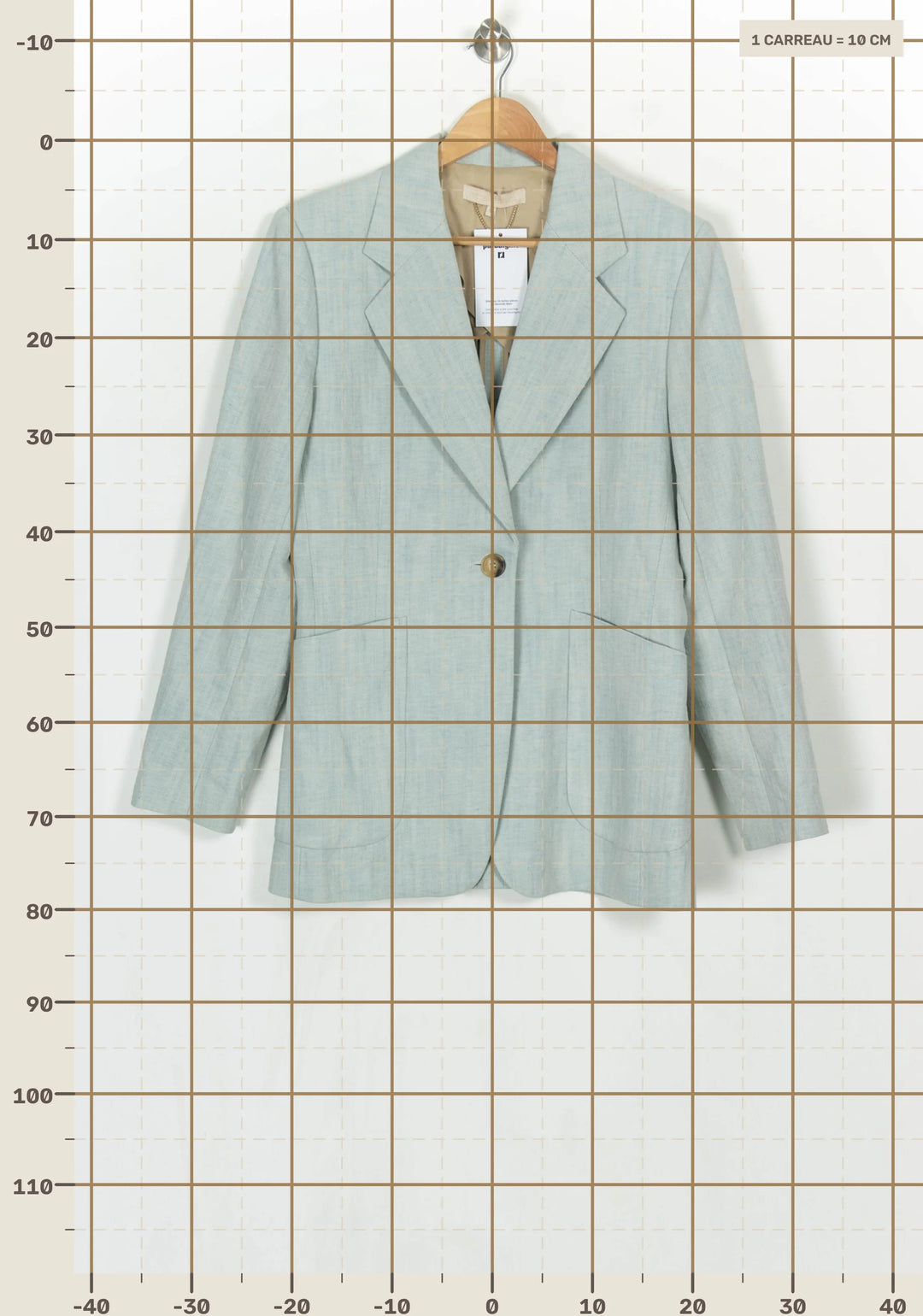 Blazer Vert Clair - Taille L/40 de la marque Vanessa Bruno | PARAD124216 - Vendu par Paradigme - Image 4