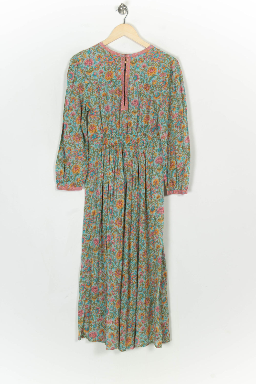 Robe Longue Turquoise et Rose - Taille S/36 de la marque Louise Misha | PARAD124218 - Vendu par Paradigme - Image 2