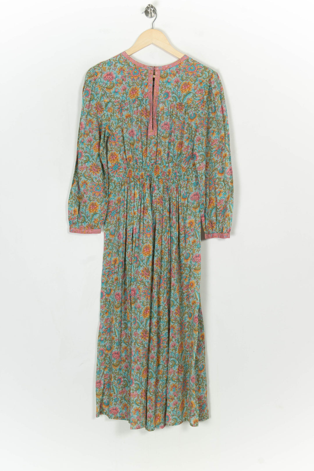 Robe Longue Turquoise et Rose - Taille S/36 de la marque Louise Misha | PARAD124218 - Vendu par Paradigme - Image 2
