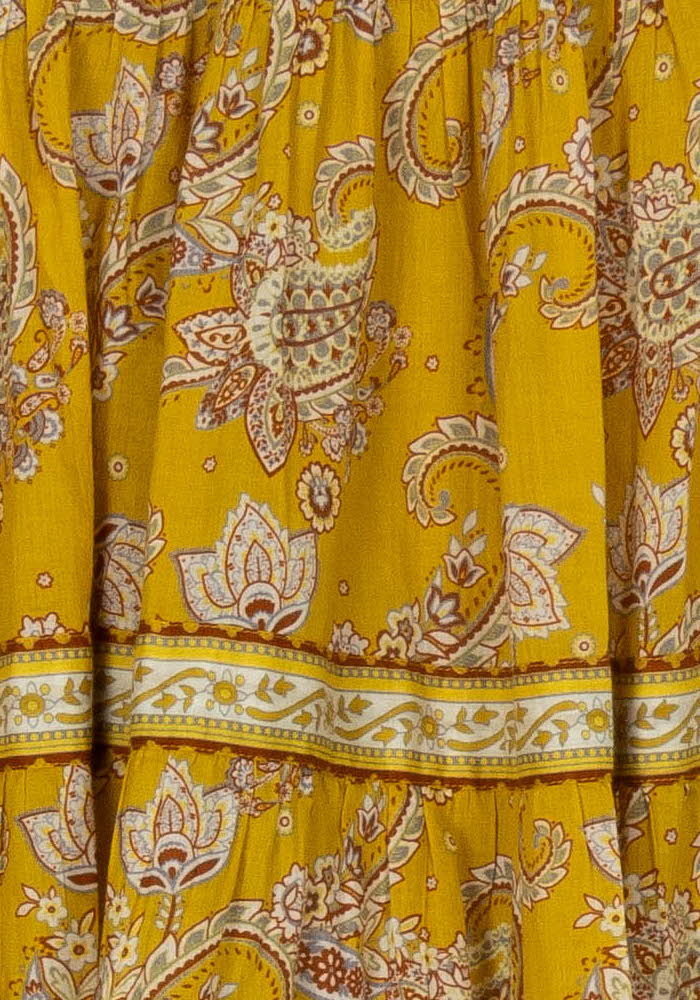 Jupe Longue Jaune - Taille L/40 de la marque Petite Mendigote | PARAD124219 - Vendu par Paradigme - Image 3