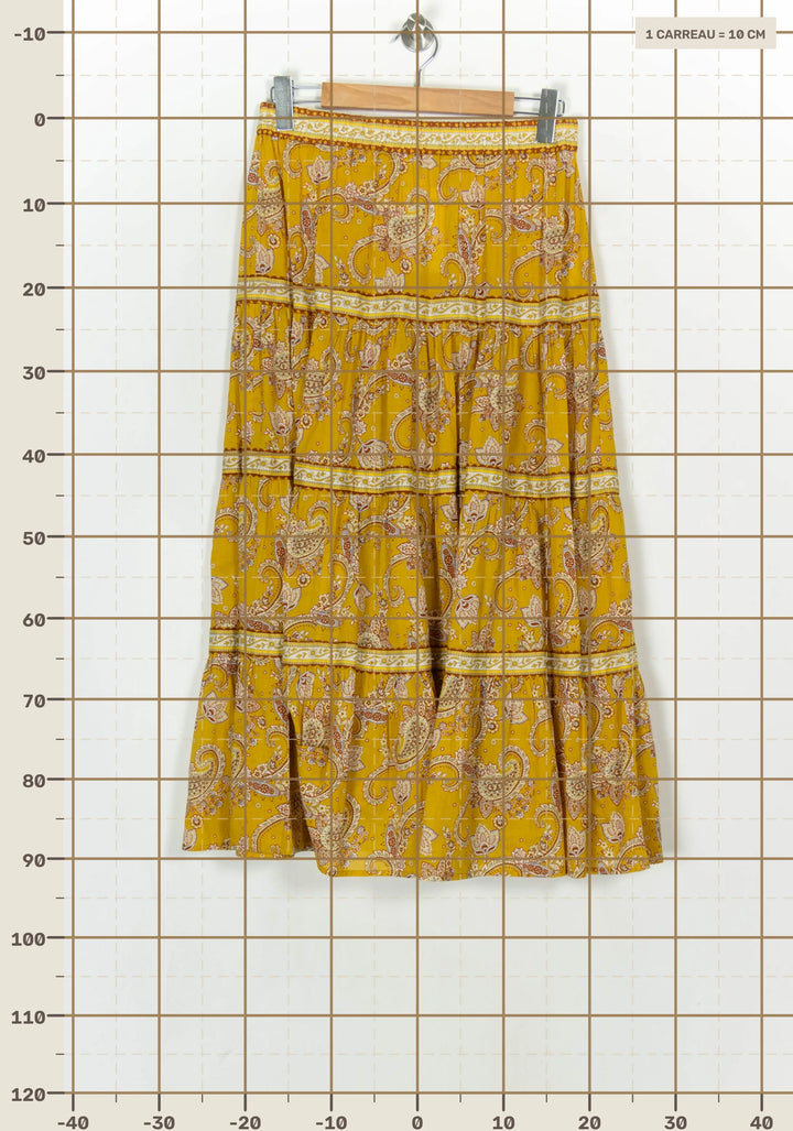 Jupe Longue Jaune - Taille L/40 de la marque Petite Mendigote | PARAD124219 - Vendu par Paradigme - Image 4
