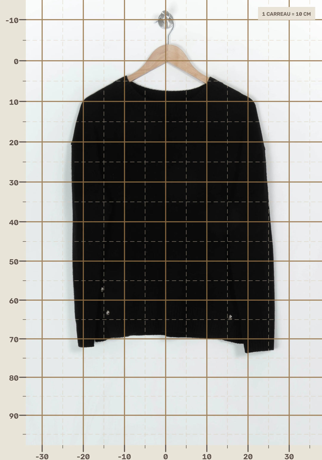 Pull Noir - Taille M/38 de la marque Des petits hauts | PARAD124220 - Vendu par Paradigme - Image 4